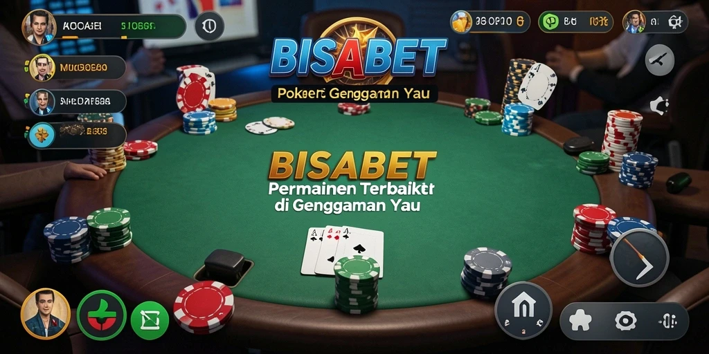 Gambaran gameplay Poker yang seru di BISABET.