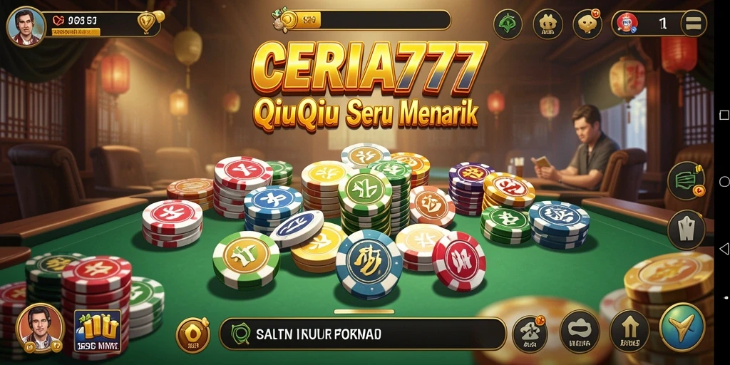 Tampilan gameplay QiuQiu yang seru dan interaktif.