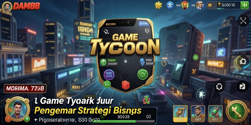 Tampilan gameplay DAM88 yang seru dan strategis dalam mengelola bisnis.
