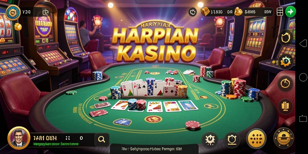 Tampilan menyenangkan dari gameplay Kasino di HARAPJP.