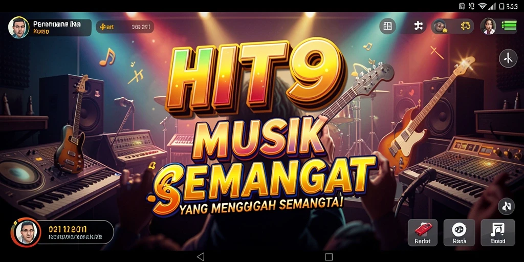 Screenshot gameplay <strong>HIT9</strong> menunjukkan keseruan bermain musik.