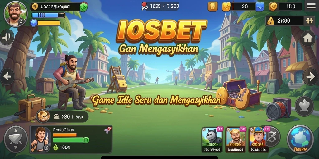 Screenshot gameplay <strong>IOSBET</strong> menunjukkan karakter yang aktif dan lingkungan yang menarik.