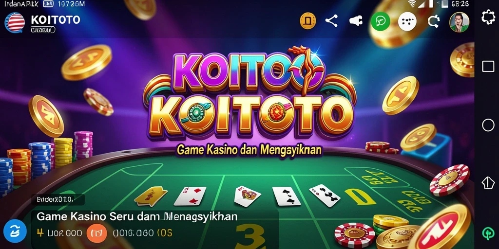Screenshot KOITOTO menampilkan aksi seru permainan Kasino.