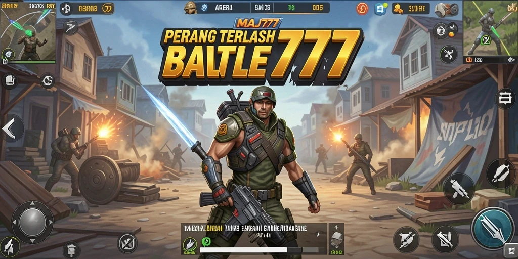 Gameplay seru MAJ777 di lapangan pertempuran.
