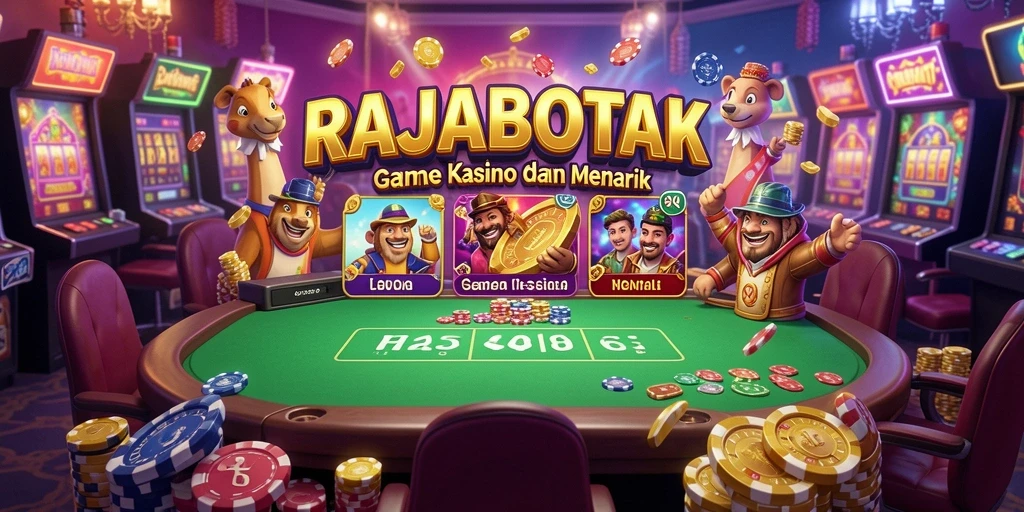 Screenshot gameplay RAJABOTAK menghadirkan suasana Kasino yang autentik.