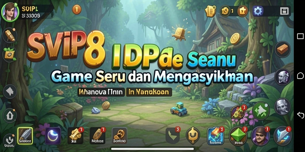 Screenshot gameplay SVIP8 yang menunjukkan strategi Idle.
