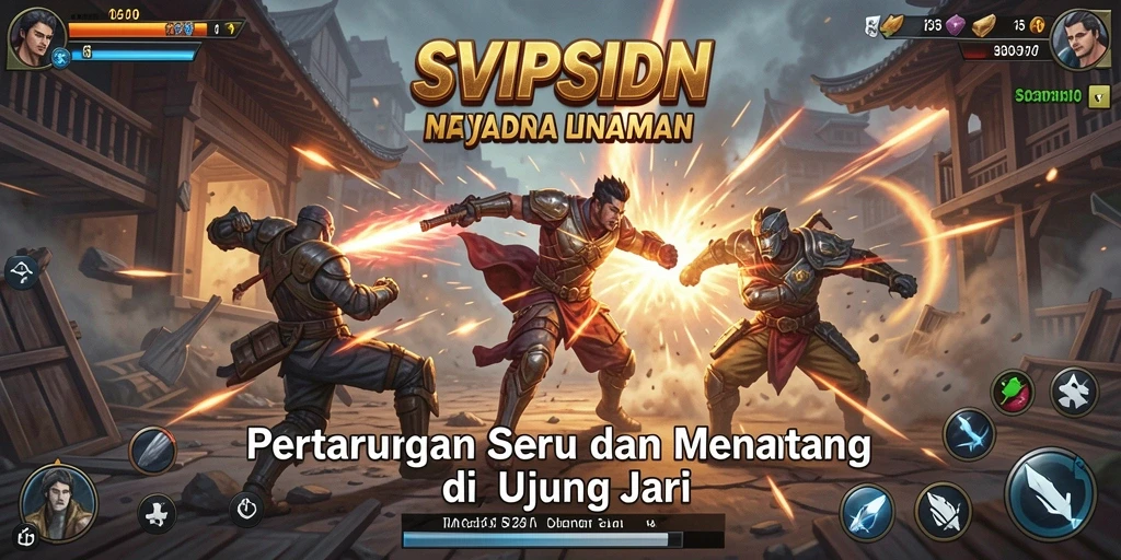 Tampilan menarik dari gameplay Fighting yang mendebarkan dan aksi pertarungan seru.