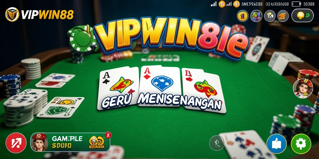 Tampilan gameplay Gaple yang menyenangkan di VIPWIN88.