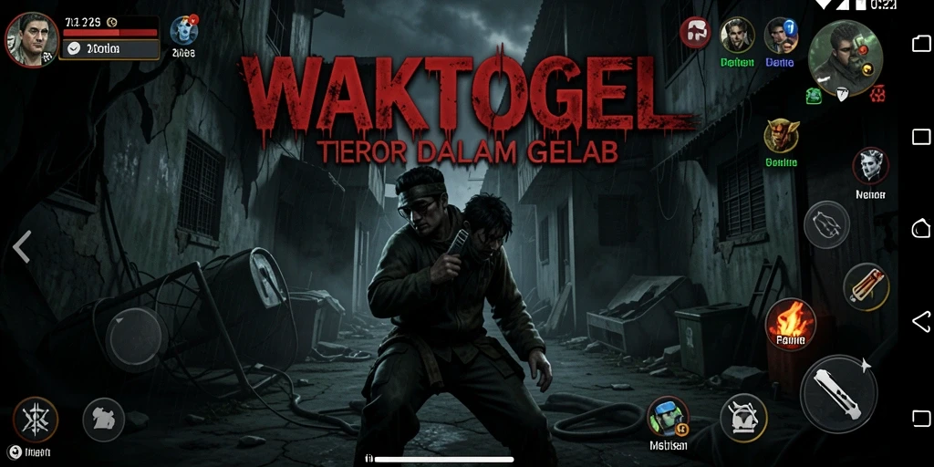 Tampilan menegangkan dari gameplay WAKTOGEL yang penuh kengerian.